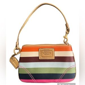 Coach Legacy Stripe Wristlet